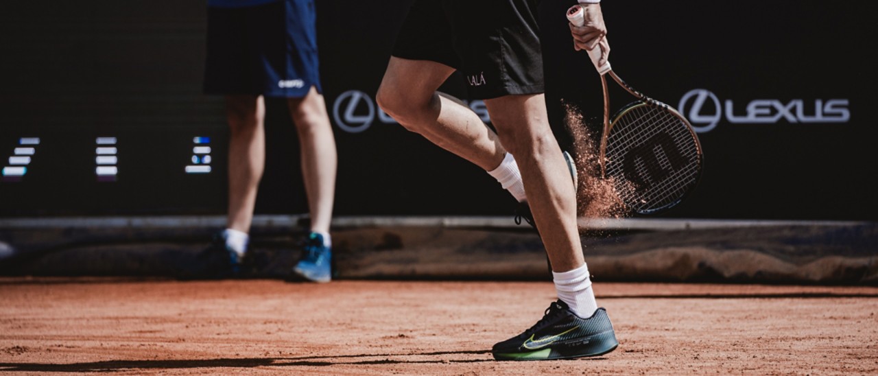 Tennis player at the Lexus X ATP Tour