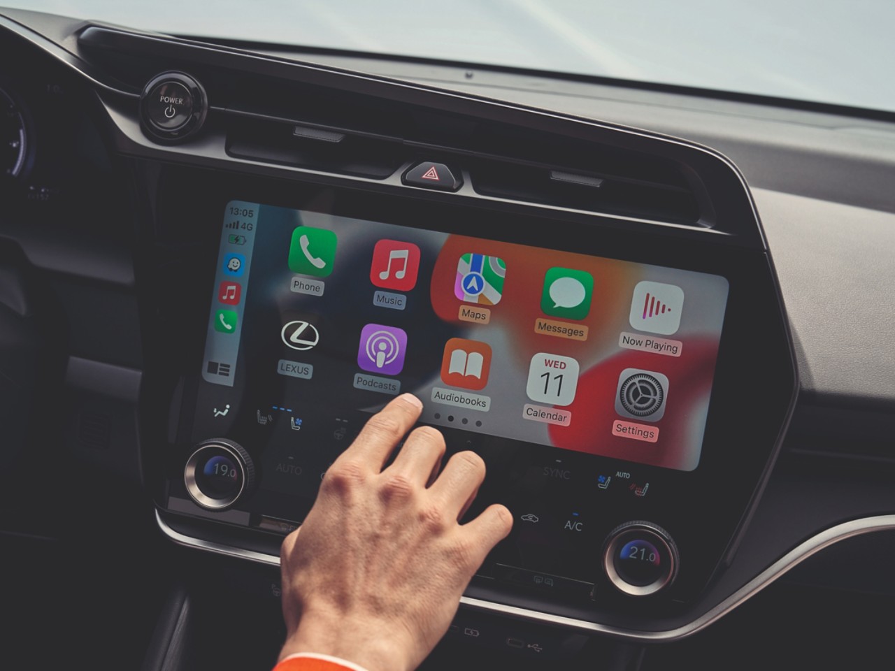 Apply Carplay στην οθόνη multimedia ενός Lexus